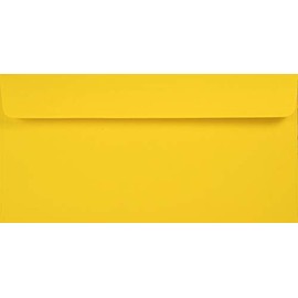 Netuno 100 Yellow DIN Long Envelopes 110 x 220 mm 120 g Creative Sun Envelopes Wedding Birthday Christening Christmas Easter Envelopes Invitation Cards Recycled Eco Envelopes DL