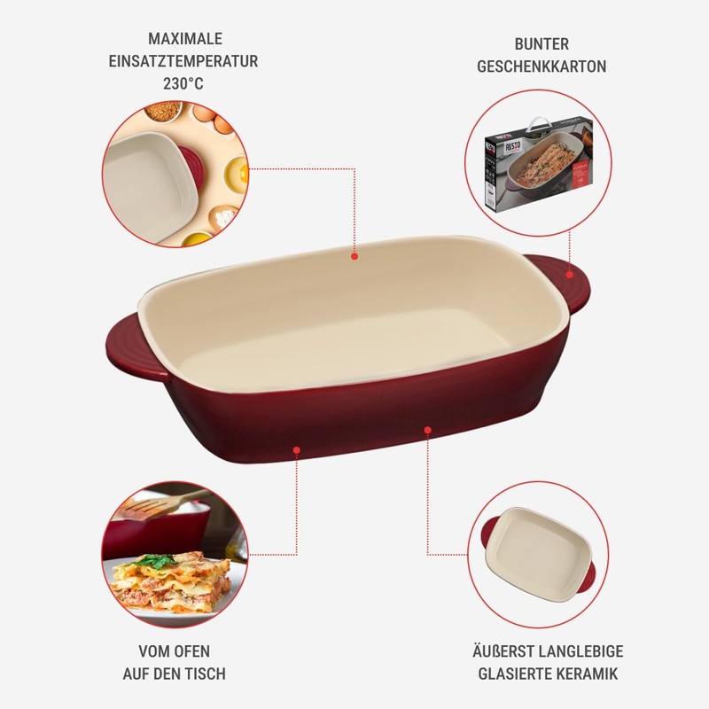 RESTO Casserole dish, baking mould, lasagne mould, bread baking mould,