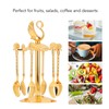 Swan Coffee Spoons Set Mirror Polished Strong Construction Swan Base