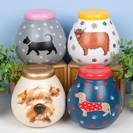 Pot of Dreams Limited Edition of Money Boxes from Dogs & Cats to Home & Tree of Life - SMASH to open savings bank (Black Cat)