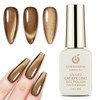 CHERIMOYA Esmalte de Uñas de Gel Ojos de Dorado Marrón