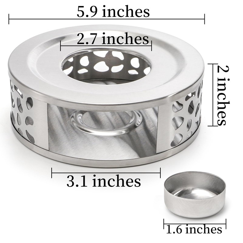 Coloch 3 Pack Teapot Warmer, Stainless Steel Tea Warmer with