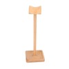 Wooden Headphone Holder Beech Headset Stand Desktop Display Shelf for