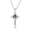 IS Holy Cross Stainless Steel Christ Crucifix Cross Pendant Necklace