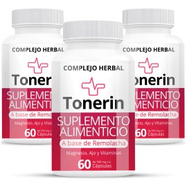 Tonerin Frascos 180 Cápsulas Nueva Presentación Sabor