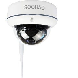 SOOHAO Security Camera, 5 Megapixels, Wireless, Single Item, Recording, Infrared Night Vision, IP66 Waterproof, Dustproof, Remote Monitoring, AI Human Body Detection, Indoor and Outdoor