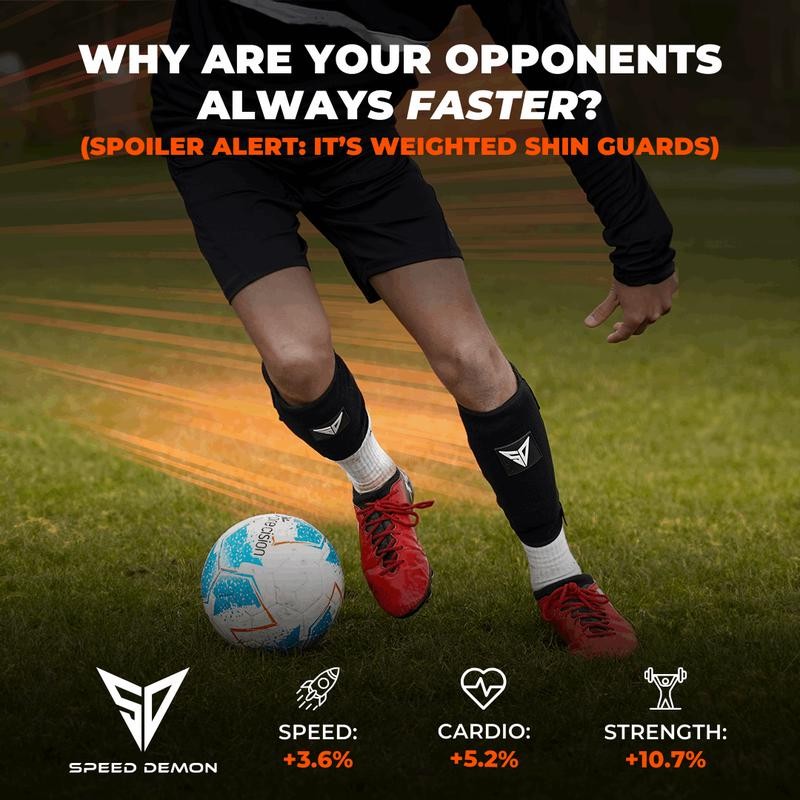 Speed Demon Weighted Shin Guards - Size: Small (Height 4'9-5'3)