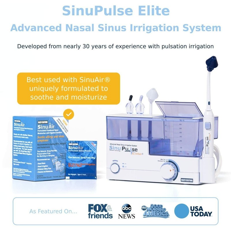 SinuPulse Elite Advanced Nasal Sinus Irrigation System w/ Bonus Sinus