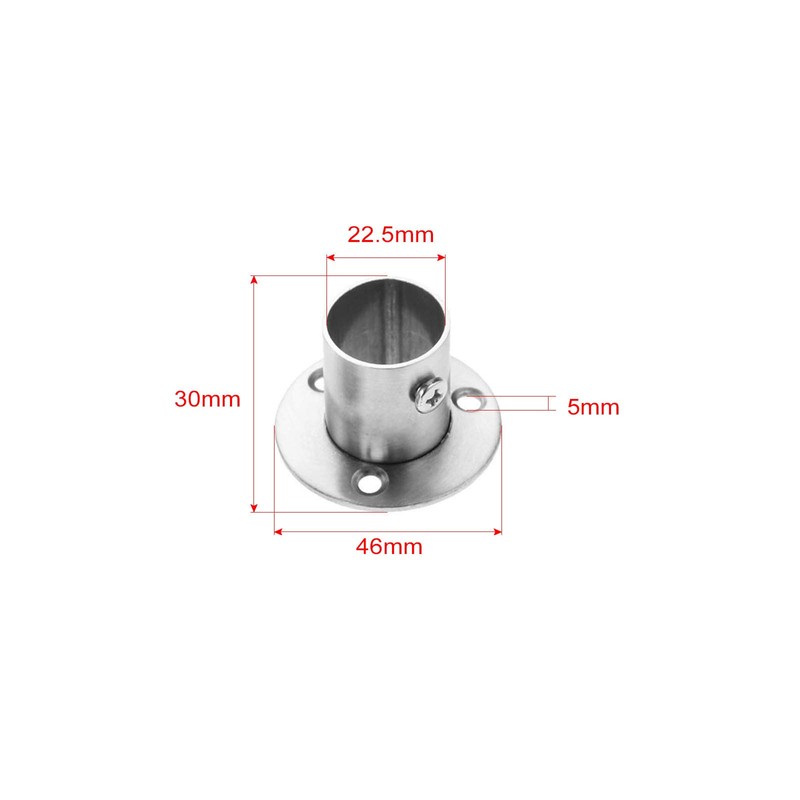 Hicello Stainless Steel Flanges for Wardrobe, Piping, Support and Bracket,