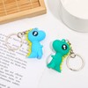 Fuqimanman2020 4PCS Kawaii Dinosaur Keychains for Kids Girl Boy，Cute Novelty