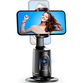 SelfieShow Auto Tracking Phone Holder, Face Tripod, Portable Black