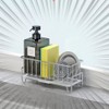 Kitchen Countertop Sponge Holder, SUS 304 Stainless Steel Dish SoapOrganizer,