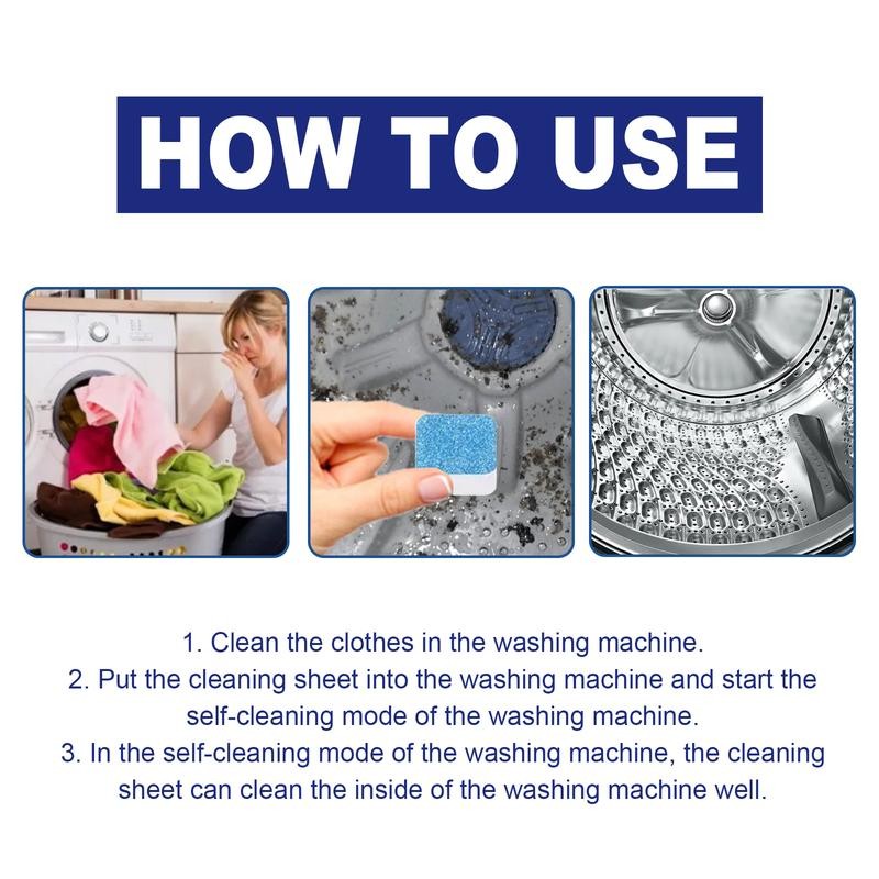 Washing Machine Cleaner Descaler 12/24/36 Pack - Deep Cleaning Tablets