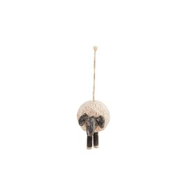 Mud Pie Sheep Ceramic Farm Wind Chime, 5" x 2.5"