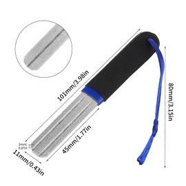 Wjelet Precision V-Groove Dart Sharpener - Rapid Sharpening Tool, Diamond Grinding File & Portable Sharpening File for Optimal Steeltip Dart Maintenance, Compact Slim Design to Reduce Bounce Outs