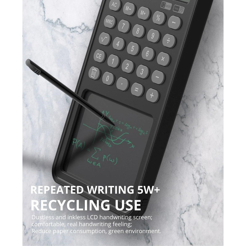 Calculator with Notepad, 12 Digit LCD Display Desktop Calculator with