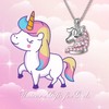 AOBOCO Sterling Silver Unicorn Necklace, Unicorn Jewelry Birthday Gifts for