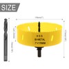 Acekit 7 inch Hole Saw With 7/16 Arbor HSS Bi-Metal