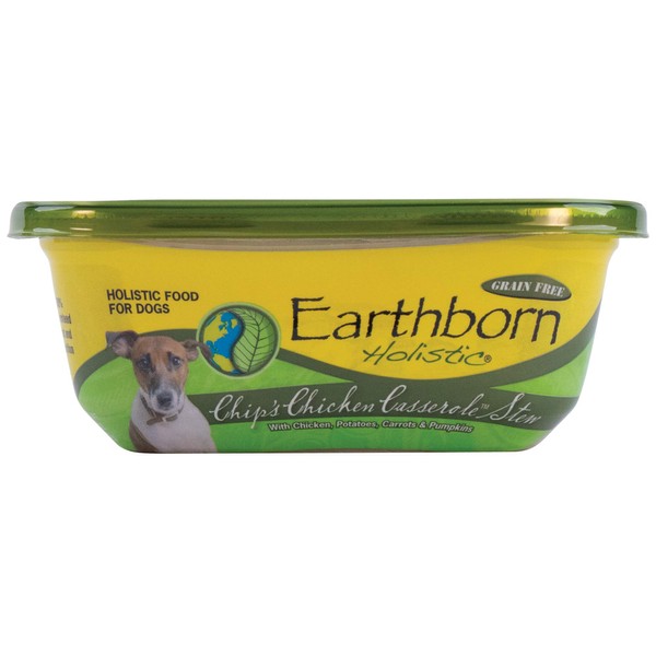 Earthborn Holistic Chip's Chicken Casserole Stew Grain-Free Moist Dog Food