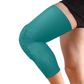 AMmao Teal Sports Knee Pads Youth Volleyball Basketball Knee Pads Long Leg Sleeves Braces Compression Wrestling Knee Pads for Boys Girls Football Dance Yoga