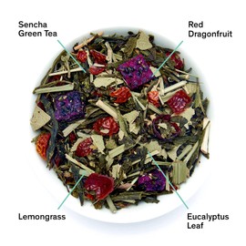 August Uncommon Tropic of Capricorn Green Tea – Refreshing Dragonfruit Melon Sencha Loose Leaf Tea – Bright Tropical Blend – Thoughtful Mothers Day Gifts for Tea Lovers – 1.8oz Resealable Pouch