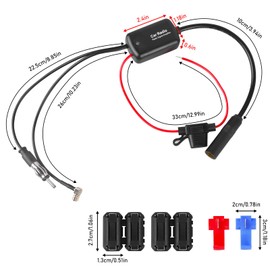 Antennenverstärker Auto: Dab Am Fm Signal Verstärker Splitter, DAB Antenne Verstärker Splitter, Auto Antenne Signalverstärker für Autoradio Nachrüsten Stecker, Antennenadapter, Radio Adapter