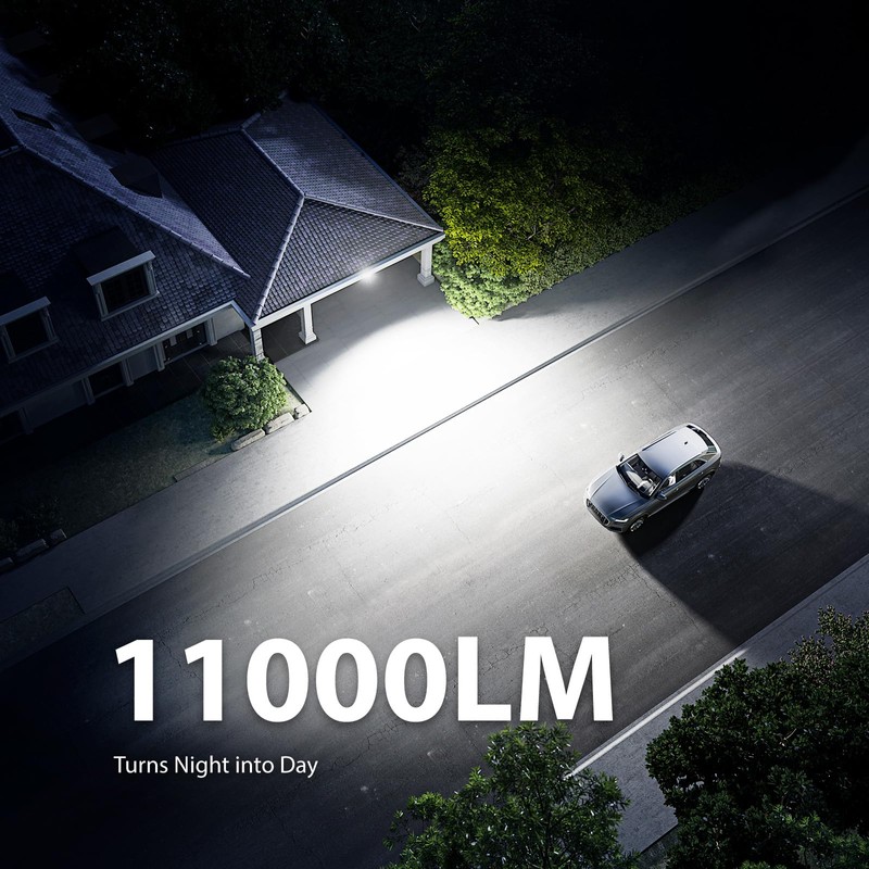 Onforu 2 Pack 100W 11000LM LED Motion Sensor Outdoor Lights,