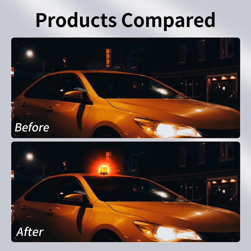 FXETRNL Round Roof Top Strobe Light - High Visibility 60