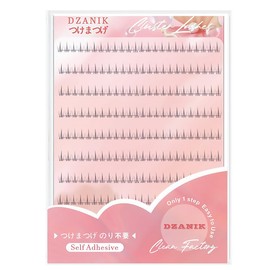 DZANIK False Eyelashes, No Glue Required, No Glue Required, Transparent Axis, Natural, Easy to Install