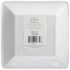 Boston International 8 Count Square Paper Dessert Plates, Napa White