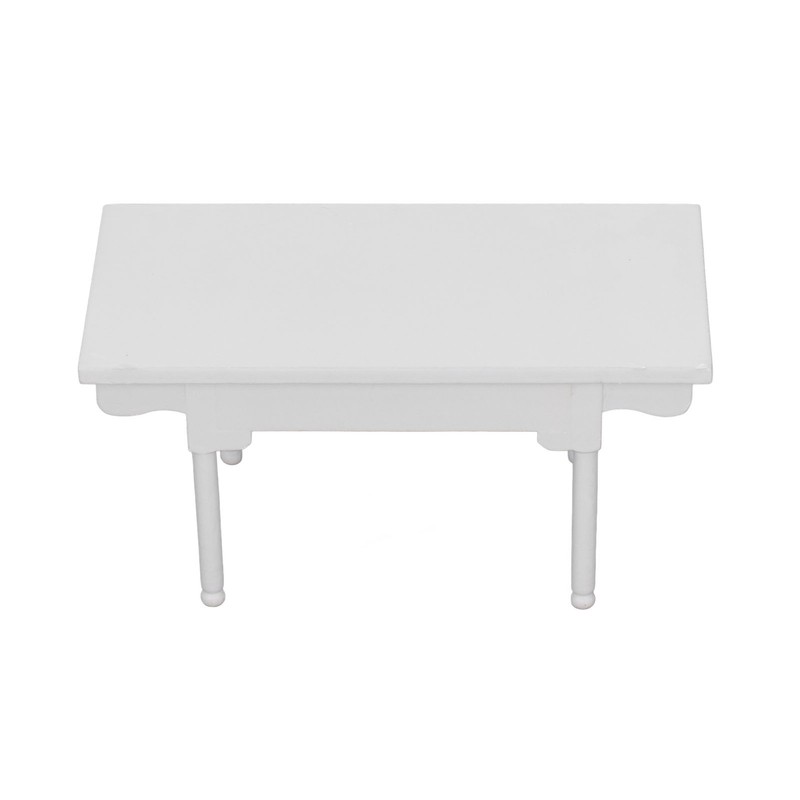 1: 12 Dollhouse Desk Wooden Modern Miniature Table Mini Writing