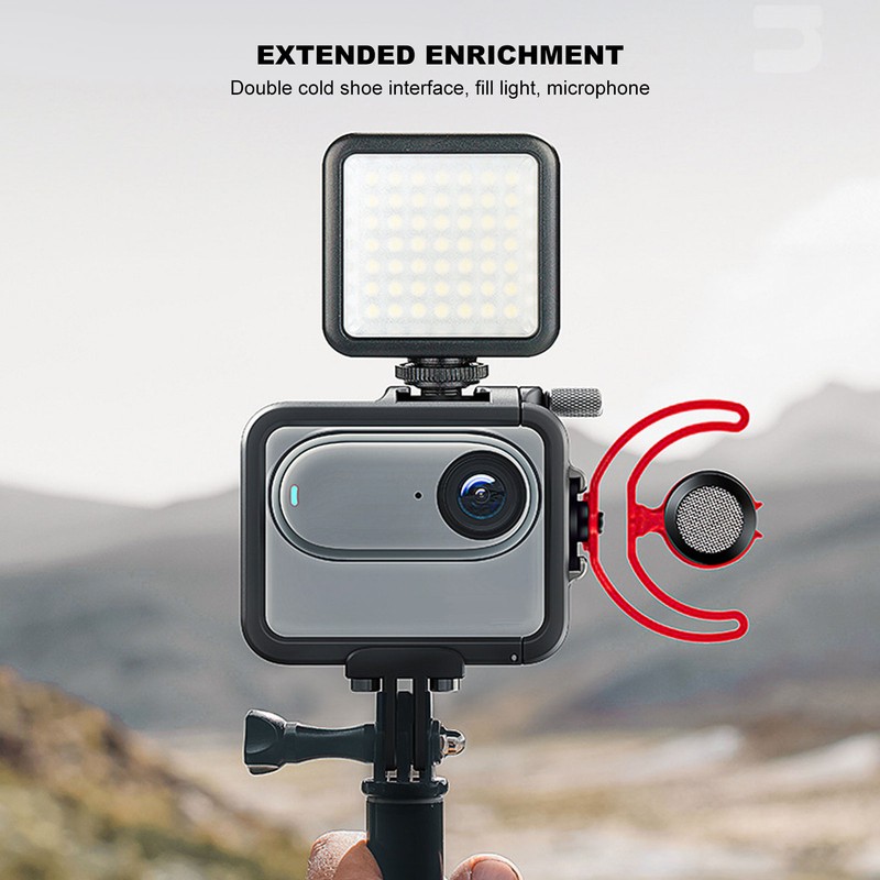 Camera Full Cage for Insta360 GO 3 Aluminum Alloy Action