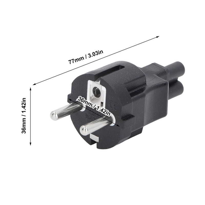4PCS 2 Slot Plug to IEC320 C5 Power Adapter Professional
