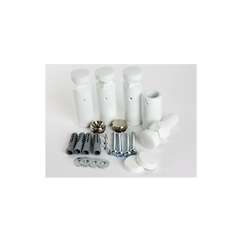 companyblue Brackets for Heated Towel Rail Radiators White Universal Curved