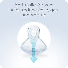 NUK Smooth Flow - Biberón anticólicos, 5 onzas, elefante