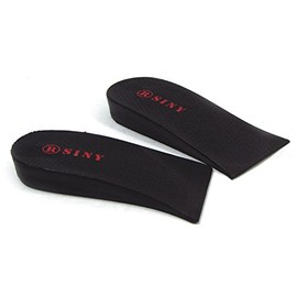 SINY® 1-Layer Shoe Insoles Height Increase Taller Pad Cushion for Men Women Black Lift Kit 3cm 1.2 inches