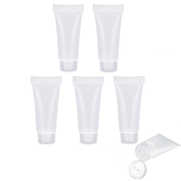 MORICOH Pack of 5 Refillable Empty Tubes, Sample Containers, Empty