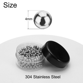 sourcing map 500 Pcs 4 mm Bearing Balls 304 Stainless Steel Ball G100 Precision Balls