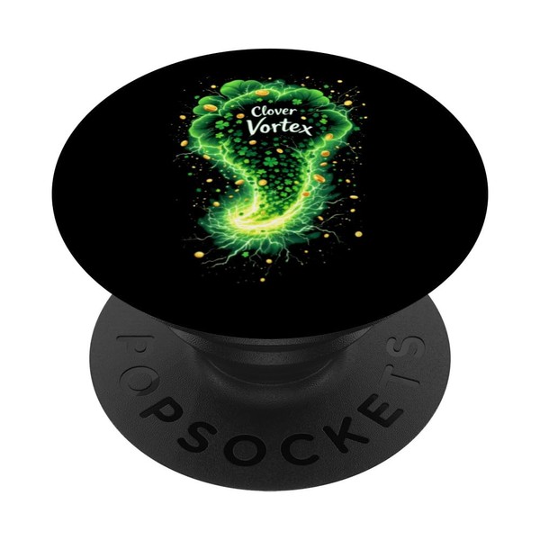 St. Patrick's Day Tornado Clover Vortex Crazy Saint Patrick PopSockets