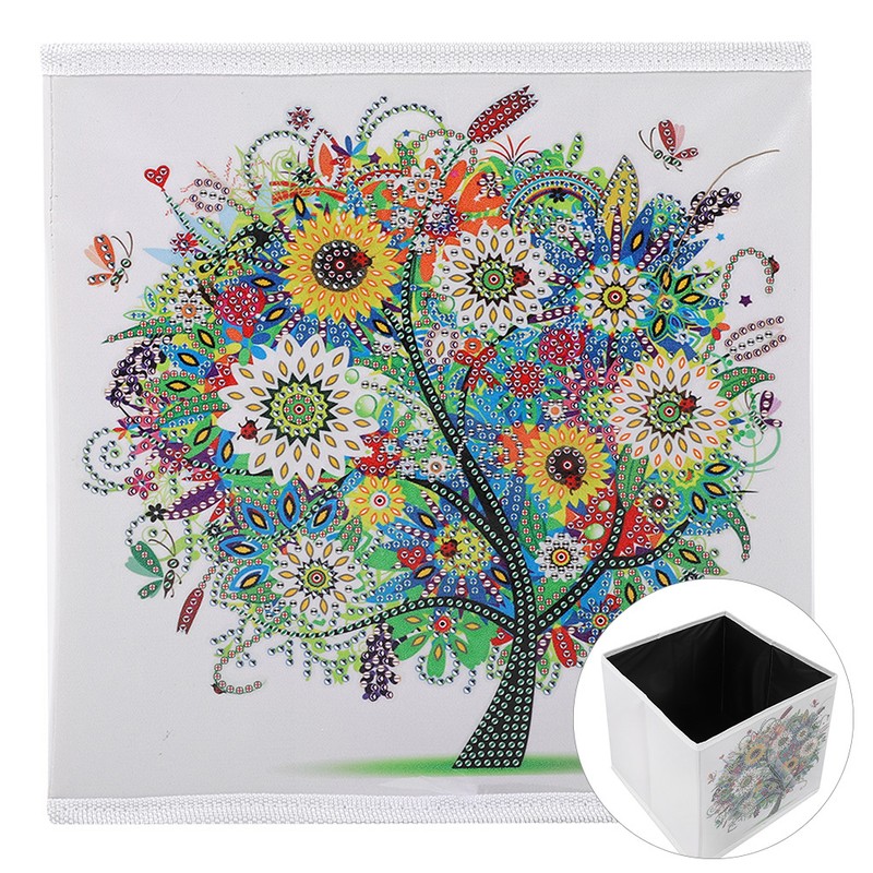 Diamond Painting Tree Storage Box Foldable Resin DIY Painting Kits