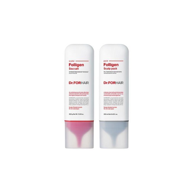 Dr.forhair Intensive Scalp Care Solution 2P Set (Scaler 300ml+Scalp Pack