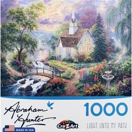 RoseArt Abraham Hunter Jigsaw Puzzle 1000pc Light Unto My Path