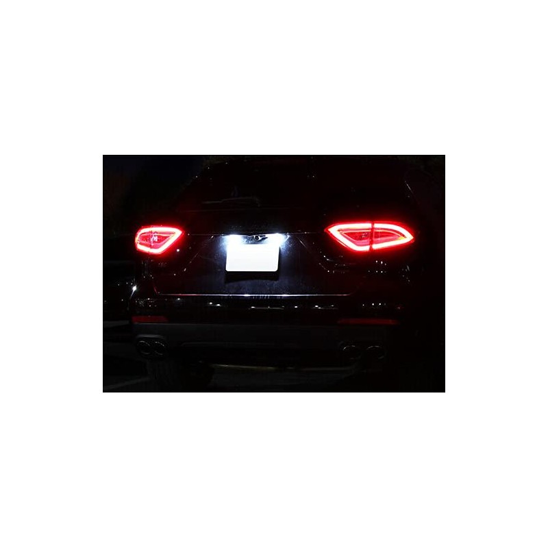 RZG 2x LED Licence Number Plate Light White Canbus For