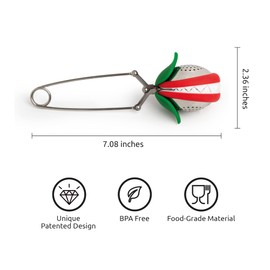 Cute Tea Infuser by OTOTO - Loose Leaf Tea Steeper, Tea Accessories, Tea Diffusers, Tea Infuser for Loose Leaf Tea, Tea Strainers, Cute Gifts, Tea Gift Set, Kitchen Gifts, Cooking Gadgets