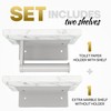 STYLWARE 2 Shelve Toilet Paper Holder with Natural Marble Shelf,