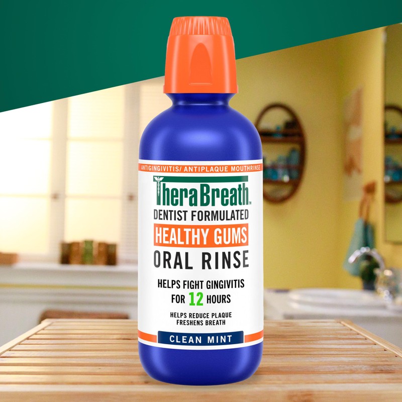 TheraBreath Healthy Gums Oral Rinse, Antigingivitis, Clean Mint Flavor, Dentist