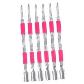 BIUDECO 6Pcs Dual Sided Cuticle Pusher Kit Nail Tools for Professional Manicure and Durable Cuticle Remover for Fingernails and Toenails for Nail Art