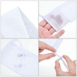 Lint Traps Catcher for Washing Machine Nylon Mesh Lint Traps for Home Laundry Washing Machine Drain Systems Discharge Hoses Filter, 9.4 x 3.1 Inch (24 Pieces)