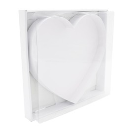 12" Fillable Cardboard Heart Shaped Charcuterie Gift Cupcake Box With Cover Sweets Packaging (HEART)