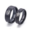 LAVUMO King and Queen Rings for Couples - 2pcs His